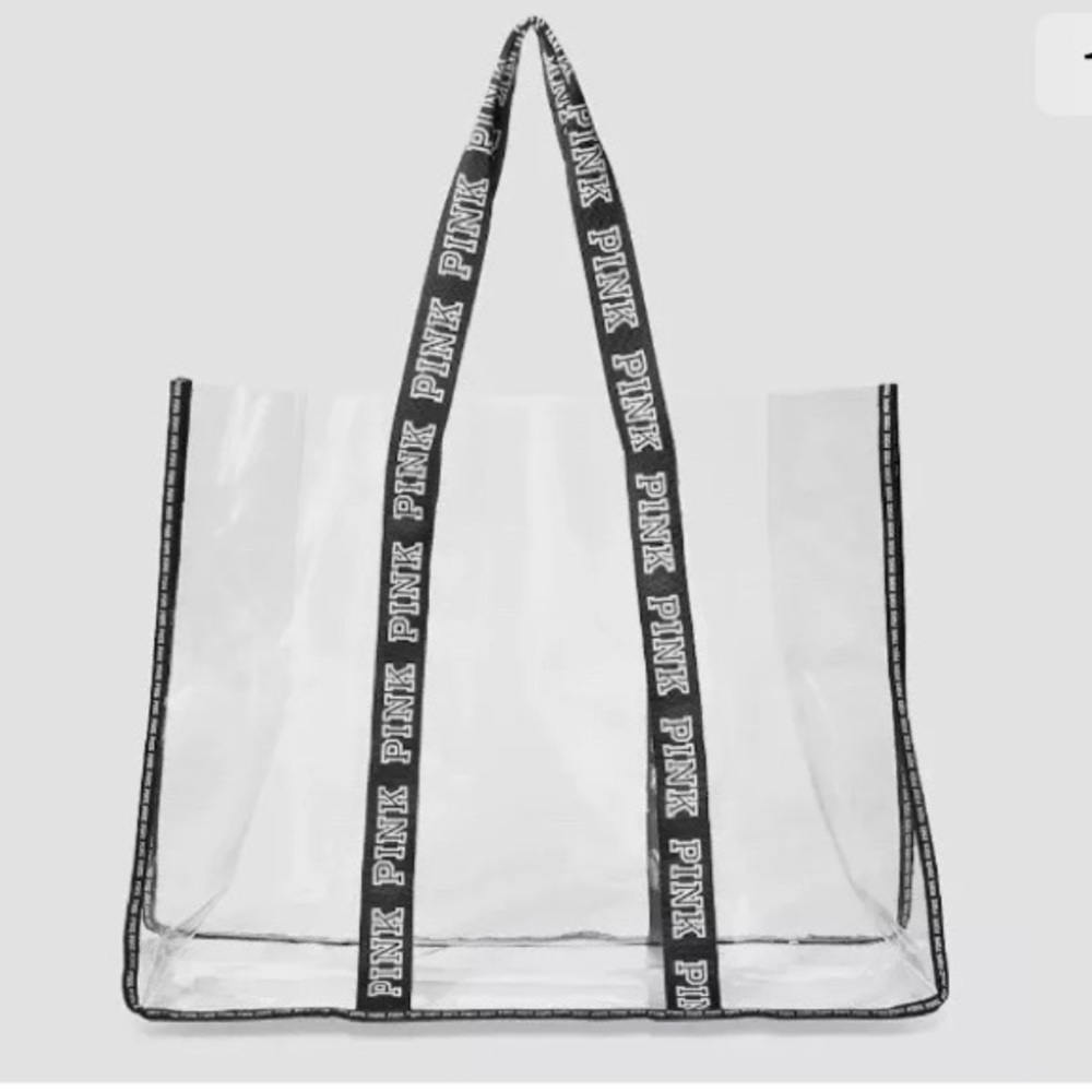 Large Victoria Secret Pink Jelly Beach Bag